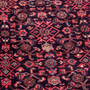 Hamadan Persian Rug 12'8" x 2'11" - Semi Antique Afshan Red, Blue Hand Knotted | back view | SKU 112279