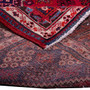 Josheghan Persian Rug 13'3" x 9'8" - Semi Antique Geometric Crimson, Navy Blue Hand Knotted | detail view | SKU 112281
