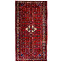 Hosseinabad Persian Rug 10x5 ft - Semi Antique Medallion Crimson, Ivory Hand Knotted | front view | SKU 112282