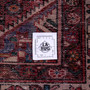 Hosseinabad Persian Rug 10x5 ft - Semi Antique Medallion Crimson, Ivory Hand Knotted | full view | SKU 112282