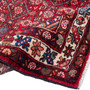 Hosseinabad Persian Rug 11'2" x 5'9" - Semi Antique Medallion Crimson, Ivory Hand Knotted | detail view | SKU 112283