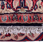 Hamadan Persian Rug 12x9 ft - Semi Antique Medallion (Toranj), Shah Abbasi Navy Blue, Madder Red, Cream Hand Knotted | pile detail | SKU 112284