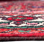 Hamadan Persian Rug 10x6 ft - Semi Antique Medallion (Toranj), Herati (Mahi) Madder Red, Cream, Navy Blue Hand Knotted | back view | SKU 112285