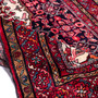 Arak Persian Rug 10'8" x 5'4" - Semi Antique Medallion Crimson, Red Hand Knotted | detail view | SKU 112286