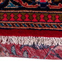 Vist Persian Rug 12x8 ft - Semi Antique Medallion (Toranj), Shah Abbasi Red, Navy Blue, Blue Hand Knotted | pile detail | SKU 112288