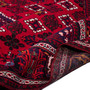 Josheghan Persian Rug 12'4" x 7'7" - Semi Antique Geometric Crimson, Navy Blue Hand Knotted | detail view | SKU 112289