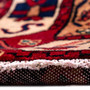 Nahavand Persian Rug 10'0" x 4'9" - Semi Antique Medallion Navy Blue, Red Hand Knotted | side view | SKU 112294
