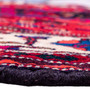 Hamadan Persian Rug 10'12" x 5'4" - Semi Antique Afshan Red, Blue Hand Knotted | side view | SKU 112296