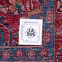 Songhor Persian Rug 9'7" x 5'1" - Semi Antique Geometric Red, Blue Hand Knotted | full view | SKU 112306