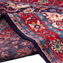 Songhor Persian Rug 9'7" x 5'1" - Semi Antique Geometric Red, Blue Hand Knotted | detail view | SKU 112306