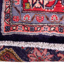 Songhor Persian Rug 9'2" x 4'11" - Semi Antique Geometric Red, Blue Hand Knotted | pile detail | SKU 112307