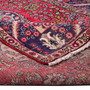 Tabriz Persian Rug 9'7" x 6'11" - Semi Antique Medallion Red, Cream Hand Knotted | corner detail | SKU 112308