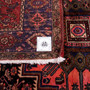 Gholtogh Persian Rug 6'1" x 4'3" - Semi Antique Medallion Crimson, Navy Blue Hand Knotted | pile detail | SKU 112312