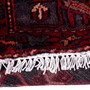 Zanjan Persian Rug 9'10" x 5'3" - Semi Antique Medallion Navy Blue, Crimson Hand Knotted | pile detail | SKU 112322