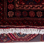 Gholtogh Persian Rug 3'11" x 2'7" - Semi Antique Medallion Crimson, Navy Blue Hand Knotted | pile detail | SKU 112323