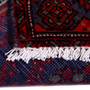 Gholtogh Persian Rug 4'10" x 3'3" - Semi Antique Medallion Crimson, Navy Blue Hand Knotted | pile detail | SKU 112324