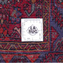 Gholtogh Persian Rug 4'10" x 3'3" - Semi Antique Medallion Crimson, Navy Blue Hand Knotted | full view | SKU 112324