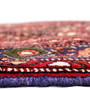 Gholtogh Persian Rug 4'7" x 3'3" - Semi Antique Medallion Crimson, Navy Blue Hand Knotted | side view | SKU 112325