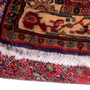 Bijar Persian Rug 4'11" x 3'11" - Semi Antique Medallion Crimson, Navy Blue Hand Knotted | pile detail | SKU 112326