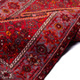 Gholtogh Persian Rug 5'1" x 3'5" - Semi Antique Medallion Crimson, Navy Blue Hand Knotted | detail view | SKU 112328