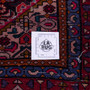 Zanjan Persian Rug 9'8" x 6'5" - Semi Antique Medallion Navy Blue, Crimson Hand Knotted | full view | SKU 112332