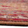 Azerbaijan Persian Rug 13'1" x 3'7" - Semi Antique Medallion Red, Cream Hand Knotted | side view | SKU 112334