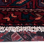 Zanjan Persian Rug 9'7" x 5'4" - Semi Antique Medallion Navy Blue, Crimson Hand Knotted | pile detail | SKU 112335