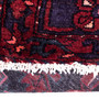 Zanjan Persian Rug 10x5 ft - Semi Antique Medallion Toranj, Herati Mahi Madder Red, Navy Blue, Dark Red Hand Knotted | pile detail | SKU 112338