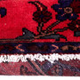 Zanjan Persian Rug 6'1" x 4'5" - Semi Antique Medallion Navy Blue, Crimson Hand Knotted | pile detail | SKU 112343