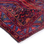 Zanjan Persian Rug 7'5" x 5'1" - Semi Antique Medallion Navy Blue, Crimson Hand Knotted | detail view | SKU 112351