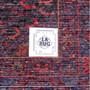 Zanjan Persian Rug 7'5" x 5'1" - Semi Antique Medallion Navy Blue, Crimson Hand Knotted | full view | SKU 112351