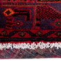 Zanjan Persian Rug 7x4 ft - Semi Antique Medallion (Toranj), Herati (Mahi) Madder Red, Crimson, Navy Blue Hand Knotted | pile detail | SKU 112354