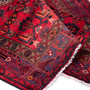 Zanjan Persian Rug 7x4 ft - Semi Antique Medallion Navy Blue, Crimson Hand Knotted | detail view | SKU 112354