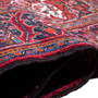 Sharabian Persian Rug 9x6 ft - Semi Antique Eslimi Medallion Madder Red, Burgundy, Navy Blue Hand Knotted | detail view | SKU 112357