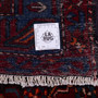 Zanjan Persian Rug 8x5 ft - Semi Antique Medallion Navy Blue, Crimson Hand Knotted | full view | SKU 112365