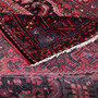 Zanjan Persian Rug 8'6" x 4'11" - Semi Antique Medallion Navy Blue, Crimson Hand Knotted | corner detail | SKU 112371