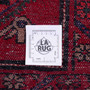 Zanjan Persian Rug 7'5" x 2'11" - Semi Antique Medallion Navy Blue, Crimson Hand Knotted | full view | SKU 112374