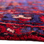 Zanjan Persian Rug 6'6" x 4'1" - Semi Antique Medallion Navy Blue, Crimson Hand Knotted | back view | SKU 112375