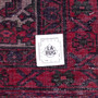 Zanjan Persian Rug 6x3 ft - Semi Antique Medallion Toranj, Herati Mahi Madder Red, Crimson, Dark Red Hand Knotted | full view | SKU 112376