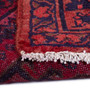 Zanjan Persian Rug 6x3 ft - Semi Antique Medallion Toranj, Herati Mahi Madder Red, Crimson, Dark Red Hand Knotted | pile detail | SKU 112377