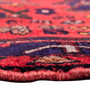 Zanjan Persian Rug 7x4 ft - Semi Antique Medallion Toranj, Herati Mahi Crimson, Navy Blue, Madder Red Hand Knotted | back view | SKU 112380