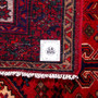 Zanjan Persian Rug 6x3 ft - Semi Antique Medallion Navy Blue, Crimson Hand Knotted | full view | SKU 112381