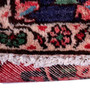 Hamadan Persian Rug 10'4" x 3'5" - Antique Afshan Red, Blue Hand Knotted | pile detail | SKU 112382