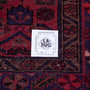 Zanjan Persian Rug 7'3" x 4'7" - Semi Antique Medallion Navy Blue, Crimson Hand Knotted | full view | SKU 112384