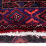 Zanjan Persian Rug 7x4 ft - Semi Antique Medallion Navy Blue, Crimson Hand Knotted | pile detail | SKU 112390
