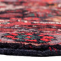Zanjan Persian Rug 7x3 ft - Semi Antique Medallion Navy Blue, Crimson Hand Knotted | back view | SKU 112394
