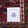 Karaja Persian Rug 9x2 ft - Semi Antique Medallion Ultramarine, Red Hand Knotted | full view | SKU 112407
