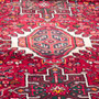 Karaja Persian Rug 6x3 ft - Semi Antique Medallion Ultramarine, Red Hand Knotted | side view | SKU 112408