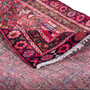 Karaja Persian Rug 6'3" x 2'11" - Semi Antique Medallion Ultramarine, Red Hand Knotted | corner detail | SKU 112410