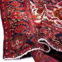 Sharabian Persian Rug 11'10" x 7'9" - Semi Antique Medallion Black, Navy Blue Hand Knotted | detail view | SKU 112413
